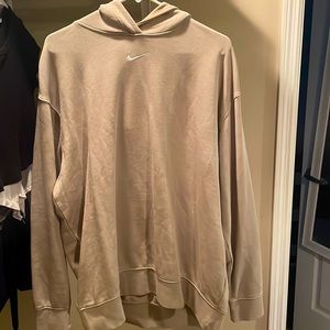 Tan Nike hoodie size medium